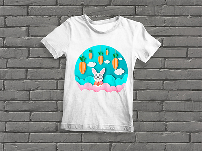 rabbit in the sky animals baby clothes rabbit baby illustration baby room baby watch bunnies bunny cat cool cute for baby funny kawaii nature newborn pets rabbits retro vintage white rabbit