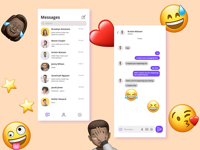 Direct Messaging | Daily UI Challenge 012 app daily 100 challenge dailyui dailyuichallenge design dribbble messenger social ui ux