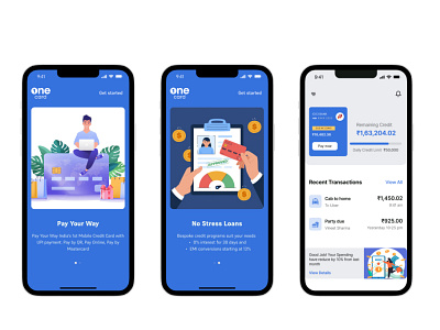 Credit Card App UI app bank bank ui blue branding credit credit card daily 100 challenge dailyuichallenge design minimal money trust ui ux