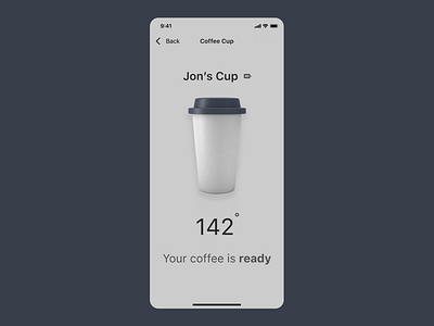 Coffee App UI app app design coffee coffee app cup design minimal minimal ui modern temp ui ui design uiux ux ux design
