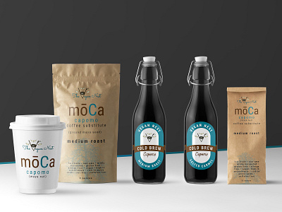 Moca Cold Brew Labels coffe cup coffee bag coffee label design food label label label design label packaging