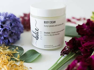 Dulce Earth Body Cream Label