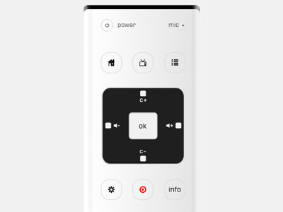 Redesigning the TV Interface buttons control interface remote television tv user