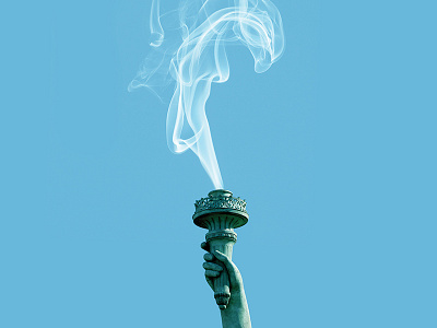 Lady Liberty book cover fort photo illustration