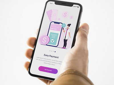 Easy Payment design illustration ui