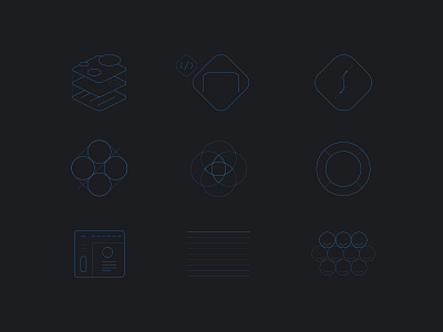D4Design Studios Icons Set d4design design icons iconset style thin lines webdesign
