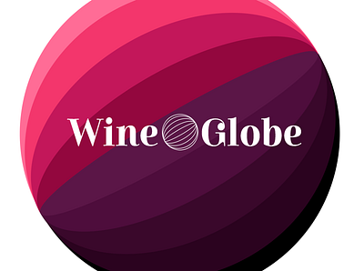 WineGlobe Winery branding design illustration logo onlineshop typography vector wine winery