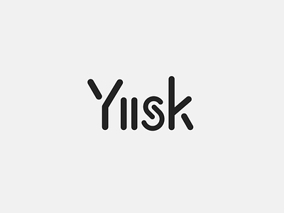 Yusk branding logo software company typography