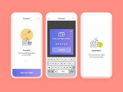 Flight Booking Insurance App app app concept branding character character design design flight app flight booking flight booking app flight search flight ticket illustration insurance logo panzly ui ux vector