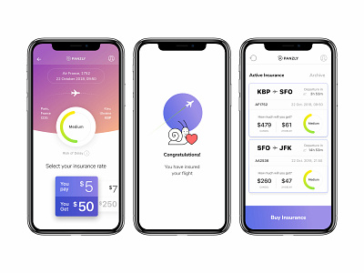 Flight Booking Insurance App app app concept branding character character design design flight app flight booking flight booking app flight search flight ticket illustration insurance logo panzly ui ux vector