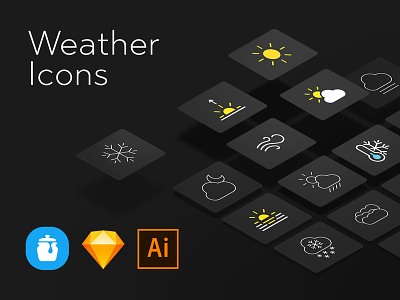 Weather Icons blizzard breezy drizzle dust fog hail hot icon linecloudy outlines rain snow solid storm sunny sunrise sunset thunderstorm tornado weather