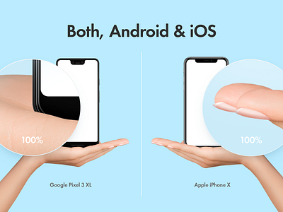 Hands with iPhone Mockups