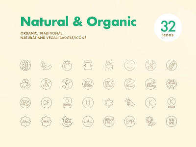 Natural & Organic Icons