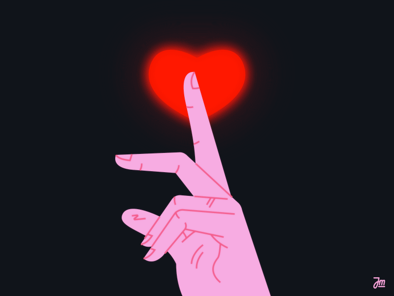 Secret Love animation branding character character design gesture hand heart illustration love secret simple ui vector web