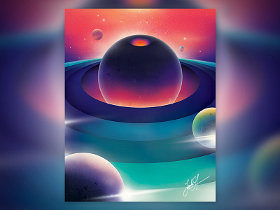 Space Print #1 abstract cosmos poster print space