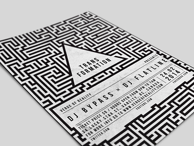 Maze Party Flyer
