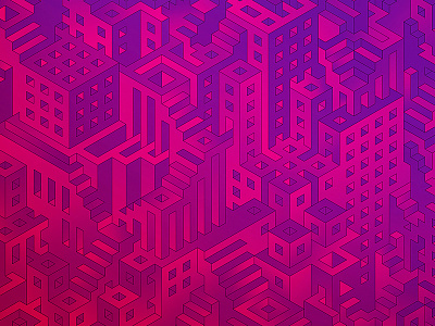 Purple Maze City labyrinth maze pattern