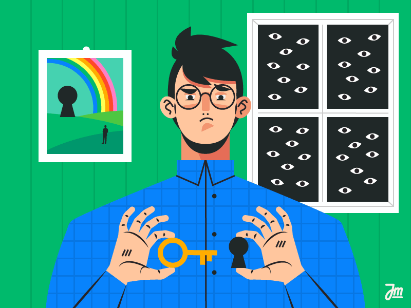 Top secret #2 animation character design eyes face hair illustration key man painting rainbow room window