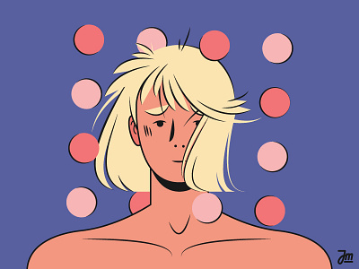 A girl next door #3 blonde character character design flat girl girlpower hair illustration people vector woman women