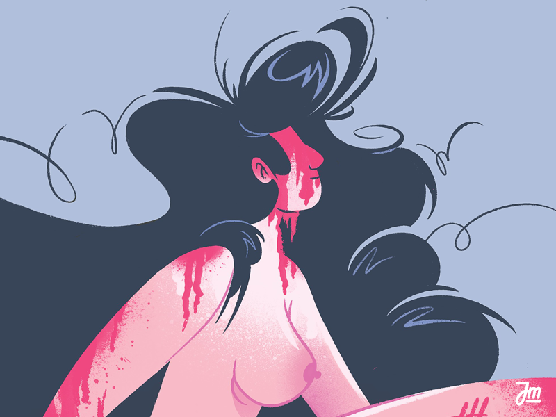 Work in progress blood body character character design erotic eroticart girl illustration love pink sexy woman women