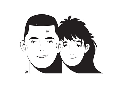 Couple #4 character character design face faces girl hair head heads man people person woman