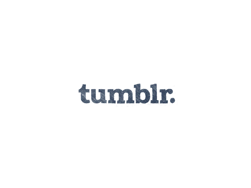 Tumblr Logo Animation after effects animation famous brands intro logo motion motion design school tumblr