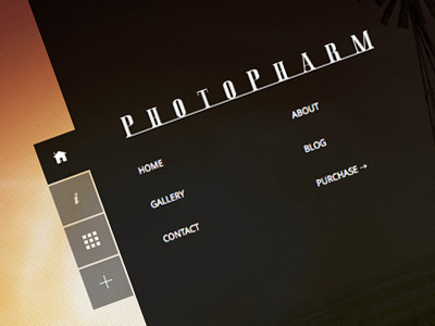 PhotoPharm brand flat jquery logo logo design menu nav navigation tabs themeforest ui wordpress