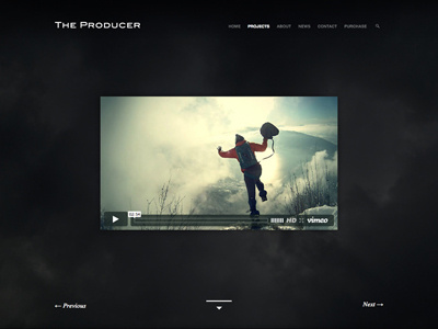 The Producer Project View branding film flat jquery logo themeforest video wordpress