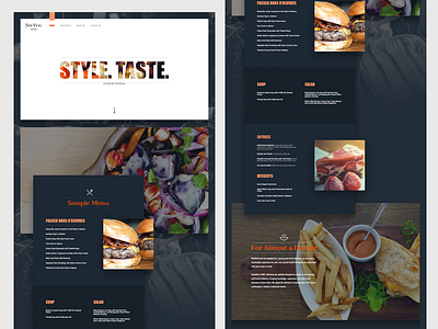 NouVeau Catering design food modern web web design webdesign website