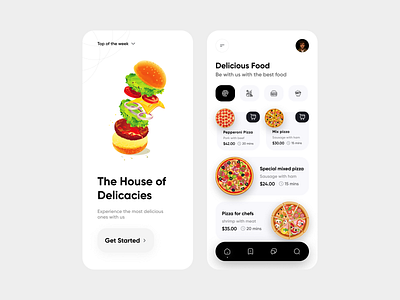 Fast food application shot fastfood graphic design pizza shopping ui uiux