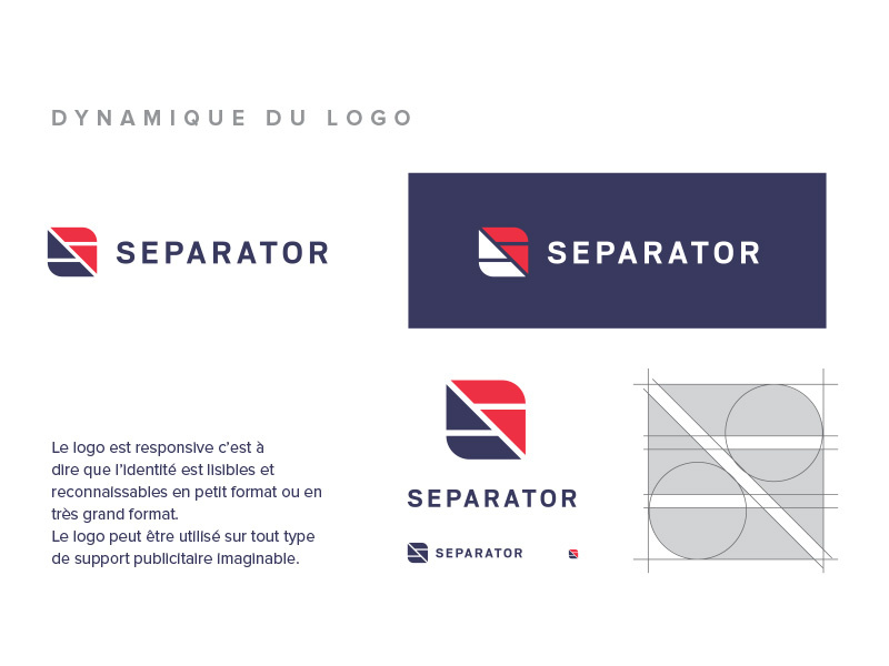 SEPARATOR logo design by Moncif Senhaji on Dribbble