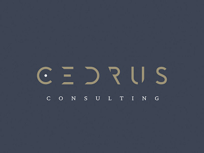 Cedrus consulting branding logo design logotype minimal typography
