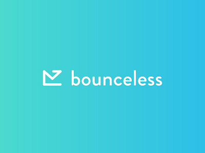 Bounceless branding icon logo design logotype minimal