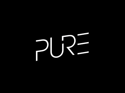 Pure branding event logo design logotype nightlife