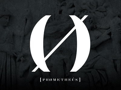 Prometheus logo branding event logo design logotype music label mythology nightlife typography