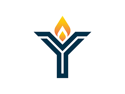 Letter Y Torch Logo