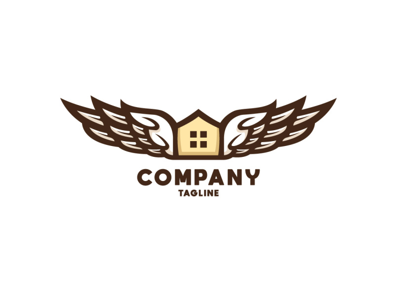 Wing House Logo by Vieri Agustian on Dribbble
