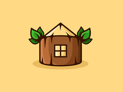 Wooden House Logo