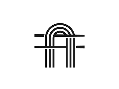 Letter A Noodle Logo