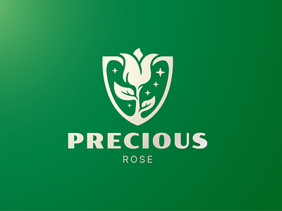 Precious Rose Shield Logo