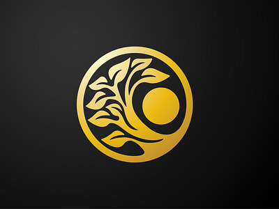 Golden Tree of Sun Logo