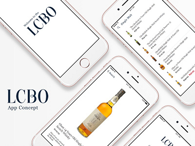 LCBO Search App [Concept] alcohol app design comet ios iphone lcbo liquor control board ontario sketch whiskey