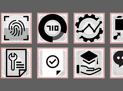 Icon library sample icon vector