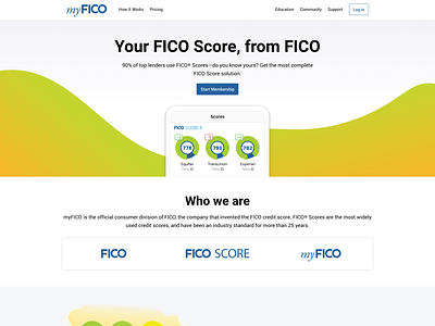 FICO consumer site Rebrand branding design vector web website