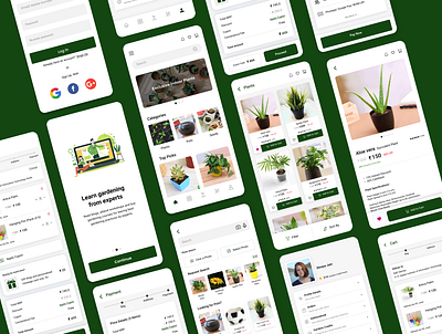 Gardening essential store design illustration typography ui ui ux uidesign ux uxui