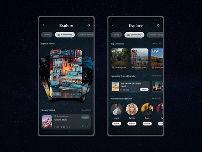 Travel App design typography ui ui ux uidesign ux uxdesign uxui