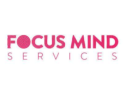 Focus Mind Services Logotype brain focus it logo mind services wave