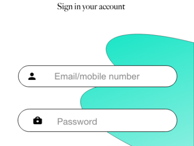 login page ux design