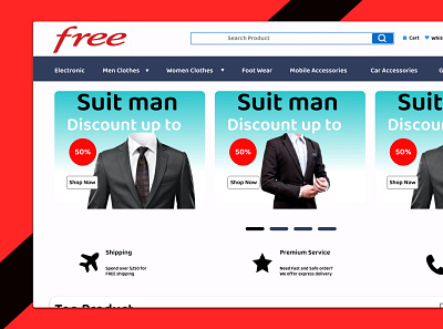 Ecommerce wedsite ecommerce ui ui design web design