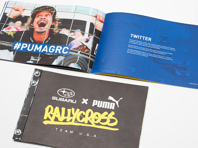 Puma Rallycross Wrap-up Report annual reports book design brochure design graphic layout packaging photography puma subaru